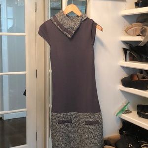2 piece grey knitted dress.